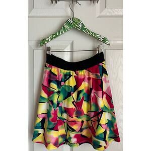 Kidpik Girls Pull On Abstract Print Skater Skirt sz S